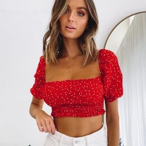 NEW beginning boutique villa crop top